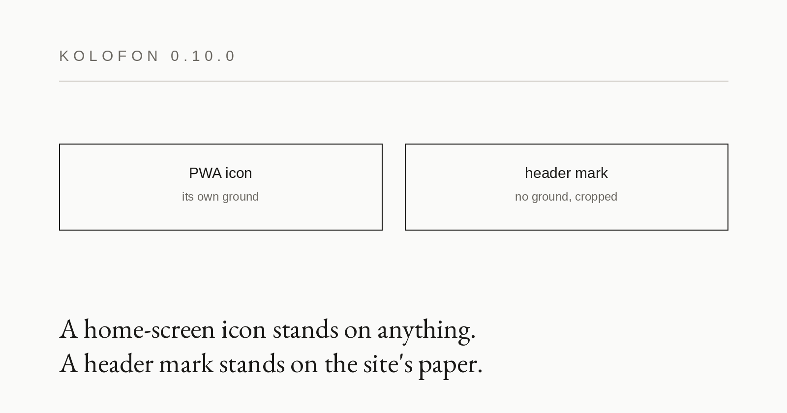 0.10.0 — the instance mark in the header