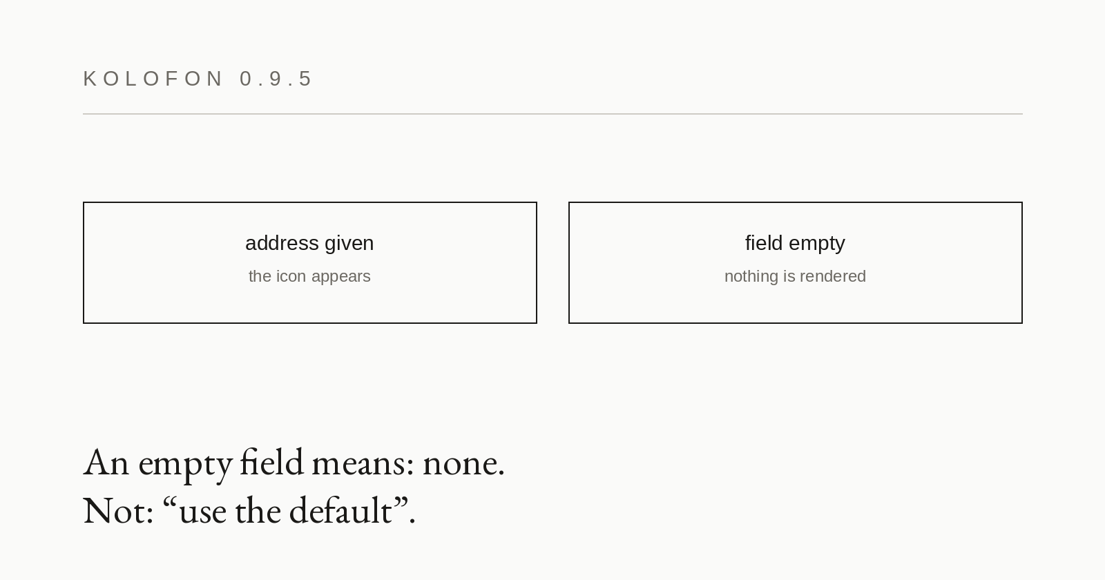 0.9.5 — a profile as a configuration field