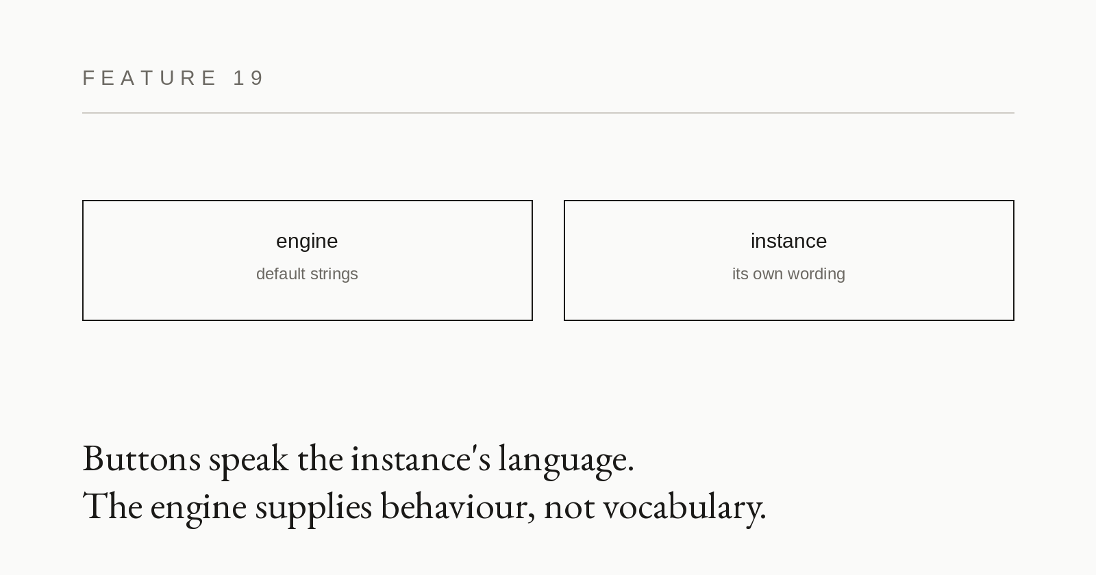 Feature card 19: Interface strings
